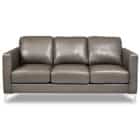 Brown Leather Modern Sofa for a Contemporary Living Room