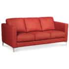 Red Leather Contemporary Living Room sofa