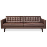 Brown Living Room leather Couch