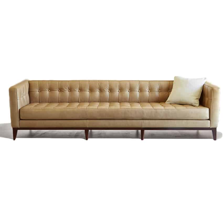Luxe Sofa Contemporary Leather, American Leather Danford Sofa