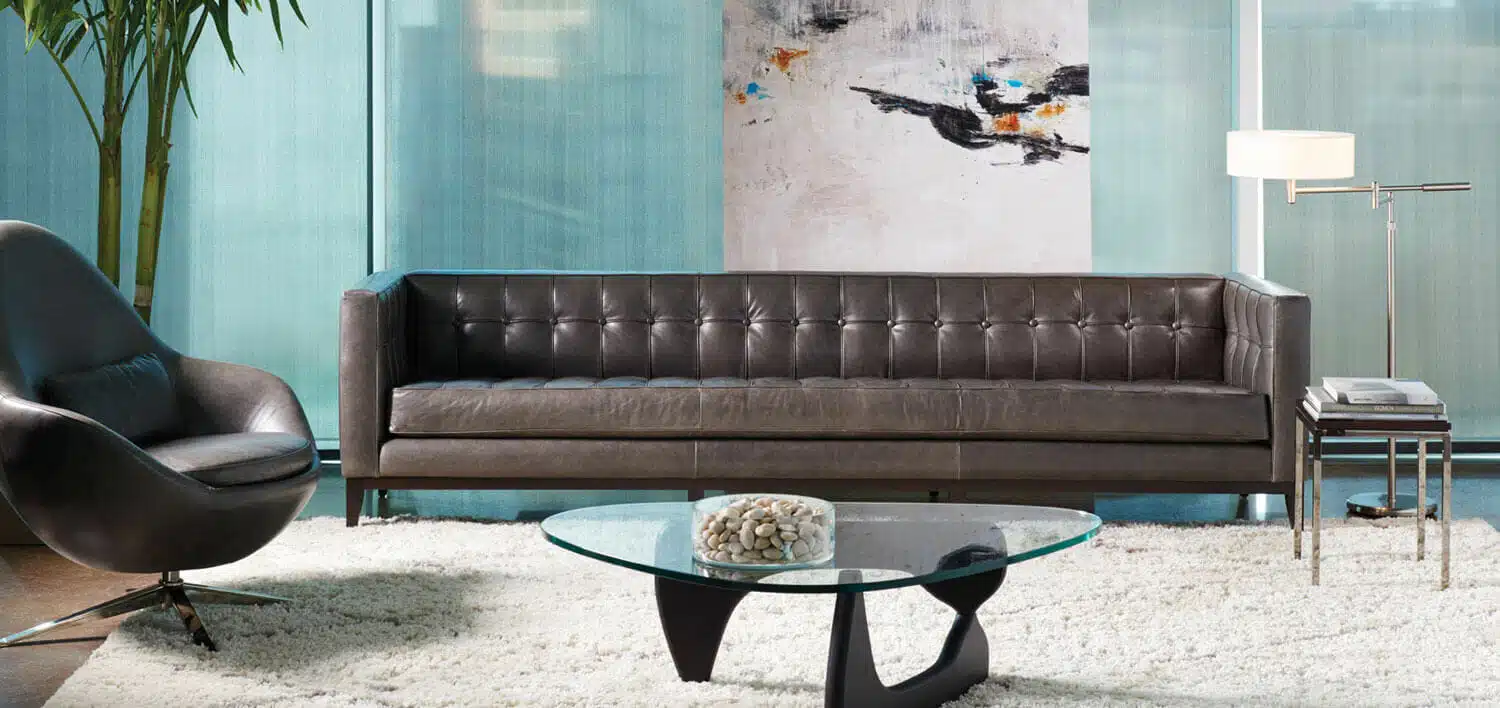 leather sofa by American Leather