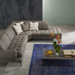 Modern Brown Living Room Sectional Sofa