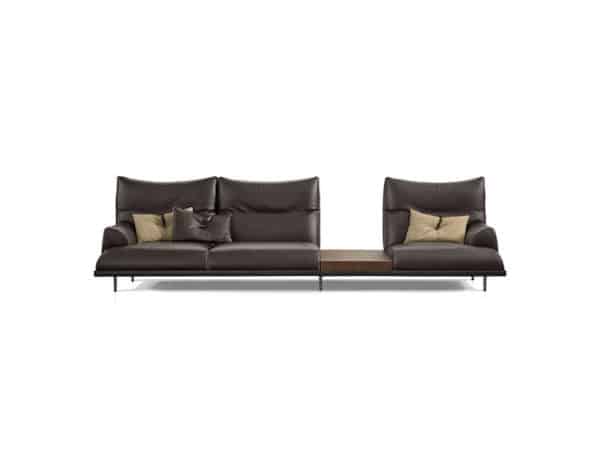 The Wolf Modern Italian Leather Sofa for a Contemporary Living Room
