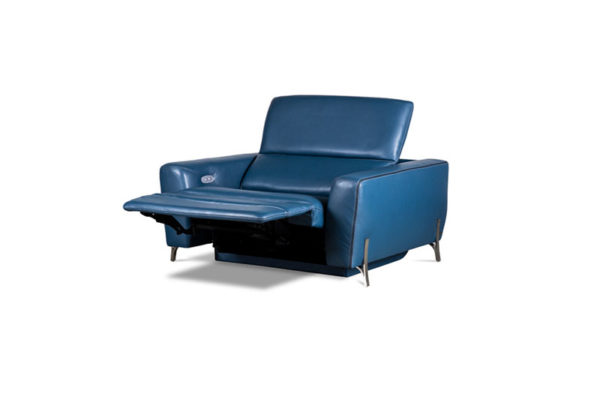 Turin Leather Reclining Contemporary Lounge Chair