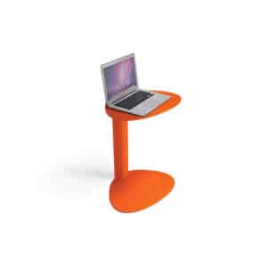 Modern Orange home laptop stand for a contemporary home office