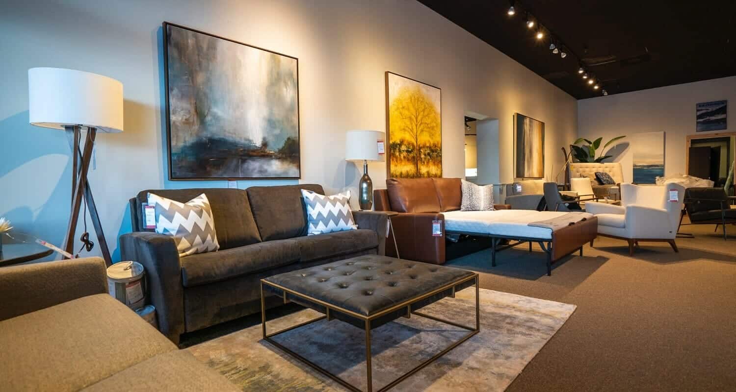 modern living room furniture found at San Francisco Design's Salt Lake City Showroom