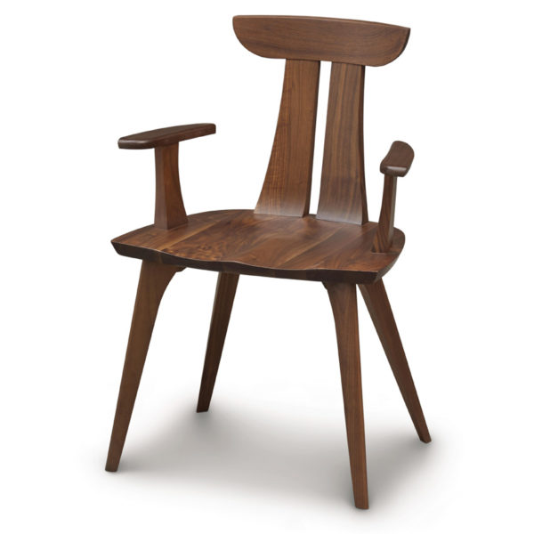 Estelle Wooden Modern Dining Chair With Arms