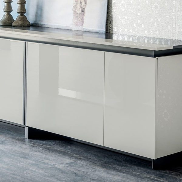 Europa Sideboard Cabinet with Cream Finish