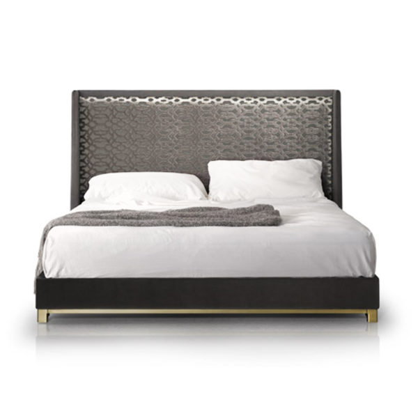 Imagine Contemporary Bed with Upholstered Headboard & Bed Frame from San Francisco Design