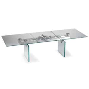 glass modern dining table from Quasar