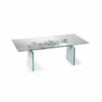 square modern glass extendable dining table