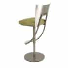 Gold colored contemporary hydraulic barstool