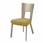 green fabric dining chair for a modern dining room