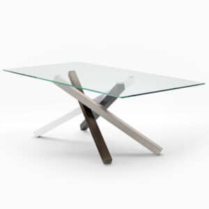 contemporary glass dining table with modern design