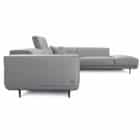 Modern Leather Living Room Sofa With Headrest