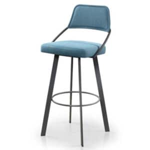 Blue Contemporary Dining Room Stool for a Modern Kitchen