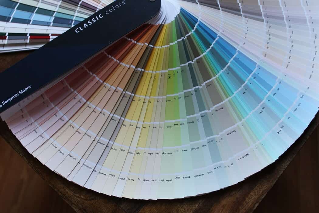 color swatches for modern interior design