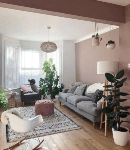 Dusty Pink Living Room Accents
