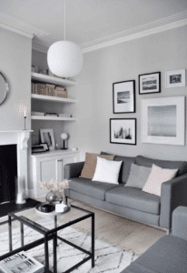 How to use grey in interior design | Gray accent color | Neutral Paint Color