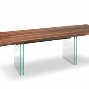 Ikon Modern Dining Table with Glass Legs