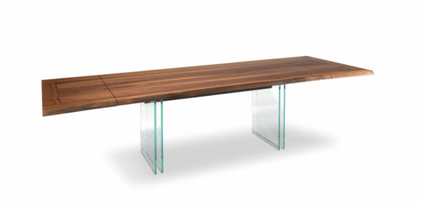 Ikon Modern Dining Table with Glass Legs