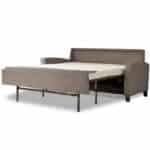 Comfortable Modern Leather Sleeper Sofa for a Contemporary Guest Room