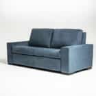 Customizable Modern leather Sleeper Sofa with Plush Pillows