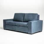 Customizable Modern leather Sleeper Sofa with Plush Pillows
