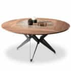 DNA Modern Dining Table with Swiveling Tray Top