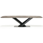 Stratos Dining Table with Customizable Contemporary Finishes