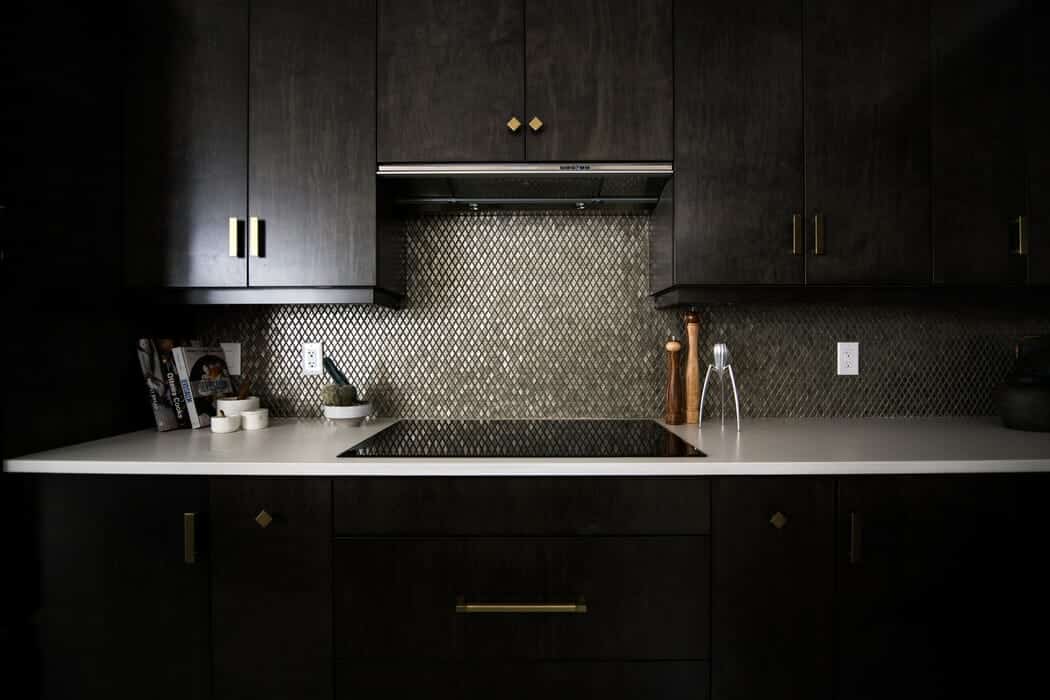 dark modern kitchen design from San Francisco Design