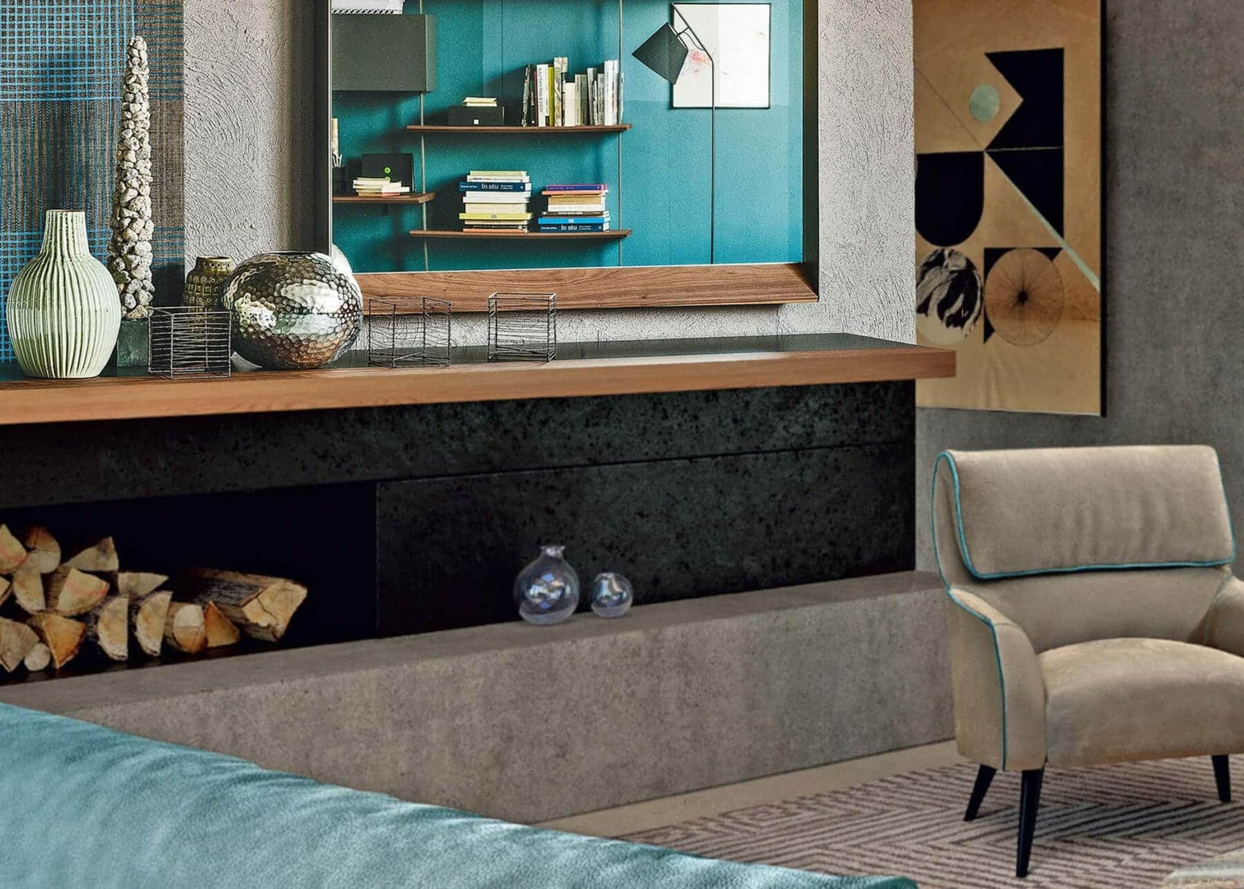 Create a Focal Point with Levels of Shelving | Contemporary & Modern Interior Design Tips from San Francisco Design