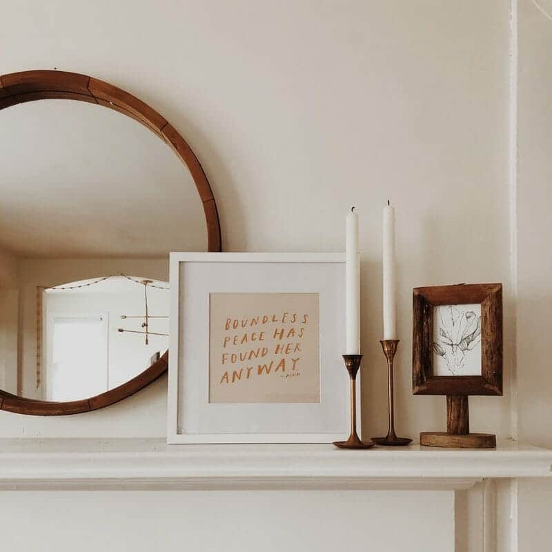 modern mantle with mirror from san francisco design
