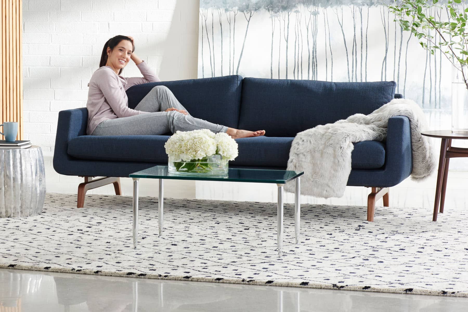 Modern Blue Sofa & Living Room Furniture from San Francisco Design