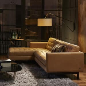 Parker leather sectional
