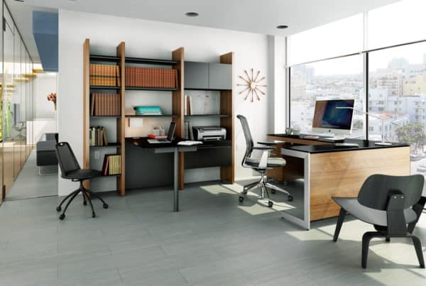Mid-Century Modern Functional Home Office Furniture With Storage | San Francisco Design