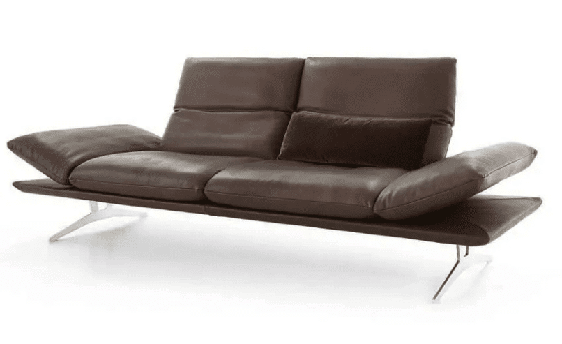 francis leather contemporary sofa
