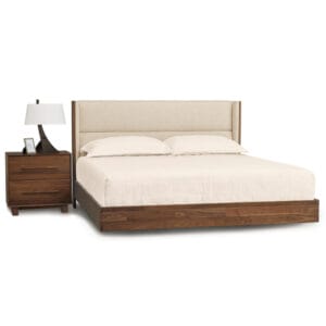 The Sloan Floating Platform Bed and Headboard takes contemporary bedroom design to the next level. With an upholstered headboard design, adjustable legs, and floating bed style, as well as under-bed LED lighting, the Sloan Floating Bed adds the perfect amount of luxury to your modern home.