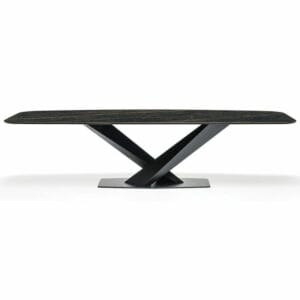 A decorative dining or coffee table. Stratos Keramik Dining Table in contemporary design
