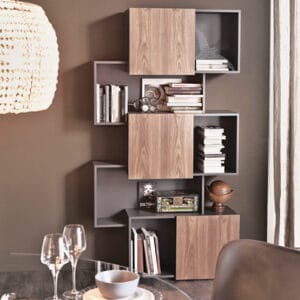 This bookcase is the perfect modern furniture for a bedroom, home office, or living room. Our designers love this mid-century modern bookcase to highlight any space, big or small.