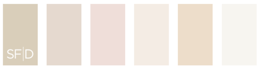warm neutral color palette from San Francisco Design